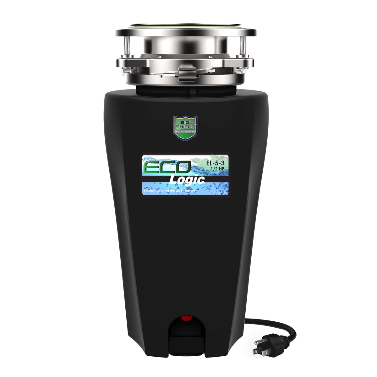 Eco Logic 1/2 HP Garbage Disposal with Attached Power Cord 10-US-EL-5-3B