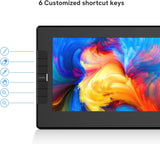 VEIKK VK1200 Drawing Tablet with Screen 11.6 inch Full-Laminated Art Tablet Graphic Tablet with Screen with Tilt Function Battery Free Stylus and 6 Shortcut Keys(8192 Levels Pen Pressure)