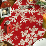 Artoid Mode Navy Blue Snowflakes Christmas Table Runner, Seasonal Winter Holiday Kitchen Dining Table Decoration for Home Party Decor 13×72 Inch