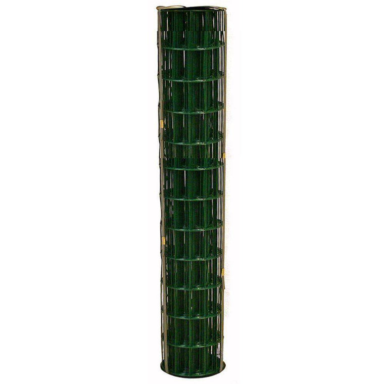 allFENZ 4 ft. x 100 ft. 14-Gauge Green PVC-coated Welded Wire