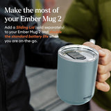 Ember Temperature Control Smart Mug 2, 14 Oz, App-Controlled Heated Coffee Mug with 80 Min Battery Life and Improved Design, White