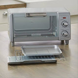 4-Slice Stainless Steel Toaster Oven Black + Decker, Silver