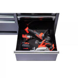 Husky 46 in. W x 24 in. D 9-Drawer Gloss Black Deep Tool Chest Mobile Workbench
