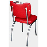 Richardson Seating Handle Back Diner Chair with 2×22 Box Seat Cracked Ice Grey