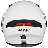 ILM Motorcycle Dual Visor Flip up Modular Full Face Helmet DOT 6 Colors Model 902