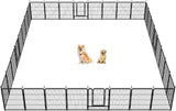 FXW Dog Pen Playpen, 8/32 Panels Pet Fence Playpen Gate Cage Kennel Indoor Outdoor Yard RV Camping for Puppies Small/Medium/Large Dogs, 32 Height