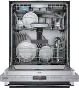 Bosch – 800 Series 24 Top Control Built-In Dishwasher with CrystalDry, Stainless Steel Tub, 3rd Rack, 40 dBa – Stainless steel
