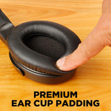 Over-Ear Headphones BlueVIBE GTV TV Headphones Wireless for Hearing Impaired & Seniors ?C Easy Setup Plug and Play for TV Watching, Hard of Hearing ?C 10 Hour Battery Life, No Audio Delay, 2.4GHz RF Transmitter