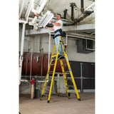 Werner Podium 8-ft Fiberglass 375-lb Type IAA Step Ladder PD7308