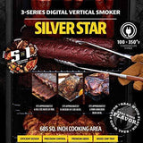 Pit Boss Silver Star 3-Series Digital Electric Vertical Smoker