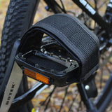 Bike Pedals with Straps, 2Pcs Pedal Straps Cycling Kids Bike Foot Pedal Straps Toe Clips Straps Tape for Fixed Gear Bike Black