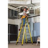 Werner Podium 8-ft Fiberglass 375-lb Type IAA Step Ladder PD7308