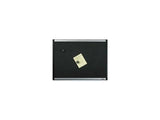 Lorell Black Mesh Fabric Covered Bulletin Board 48in. x 36in.