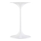 Modway Lippa 20 Round Artificial Marble Side Table in White White