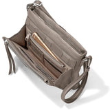 Brighton Jagger Cross Body Organizer Zinc Pearl