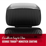 George Foreman 9-Serving Basic Plate Electric Grill and Panini Press, 144-Square-Inch, Platinum, GR2144P