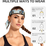 Sports Head Tie Made of Cotton Straps for Men & Women Moisture Wicking Athletic for Running, Gym, Working Out Historic Old Tower Bridge London Picture