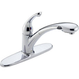 Delta 470-WE-DST Signature Single Handle Pull-Out Kitchen Faucet Chrome