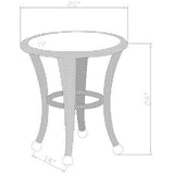 Better Homes and Gardens Azalea Ridge 20×22 Round Outdoor Side Table