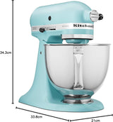 KitchenAid Artisan Series 5 Quart Tilt Head Stand Mixer with Pouring Shield KSM150PS, Cast Iron