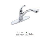 Delta 470-WE-DST Signature Single Handle Pull-Out Kitchen Faucet Chrome