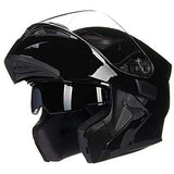 ILM Motorcycle Dual Visor Flip up Modular Full Face Helmet DOT 6 Colors Model 902
