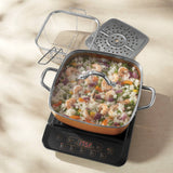 Copper Chef XL Precision Induction Cooktop u0026 11 inch Casserole Set as Seen on TV