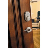 Kwikset 909 SmartCode Electronic Deadbolt Featuring SmartKey in Satin Nickel
