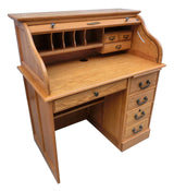 Chelsea Home Moon 42inch Student Roll Top Desk – Harvest Oak