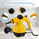 TOMSHOO Handheld Steam Cleaner 1000W Portable High Temperature Steamer for Cleaning with 10Pcs Accessories, for Kitchen Sofa Bathroom Car Window