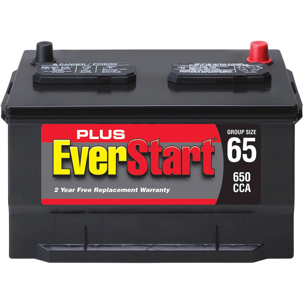 Everstart Plus Lead Acid Automotive Battery Group 65