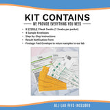 My Forever DNA – Sibling DNA Test KIT Includes All Lab Fees & Shipping to Lab 46 (Genetic) DNA Marker Test Accurate & Confidential