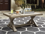 Beachcroft Rectangular Cocktail Table – Beige – Outdoor by Ashley