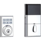 Kwikset 99090-022 SmartCode Electronic Deadbolt Featuring SmartKey, Polished Chrome