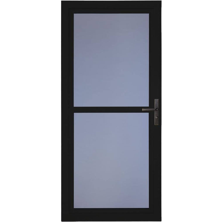 Larson Tradewinds 36-in x 81-in Black Full-view Aluminum Storm Door | 1460405257S