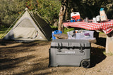 Igloo Overland 72 Quart Ice Chest Cooler with Wheels, Gray (31 x 18 x18)