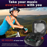TBI Pro PowerPro5989 Wireless Bluetooth Earbud Headphones with Mic, Black