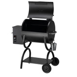 Z Grills ZPG-550A 590 Sq. in. Wood Pellet Grill and Smoker 7-in-1 BBQ in Black