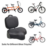 WEEROCK Bike Saddle Bicycle Seats Oversized Comfortable with Backrest Replacement Soft Back Rest PU Cushion for Bicycle Mountain Bike MTB Tricycle Commuter Bike