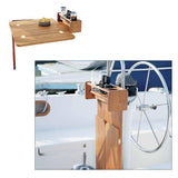 Whitecap Cockpit Table W/FOLDING Leaves Drinkholder Table Top – Holds 4