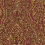 HomePop Parsons Red/Gold Damask Dining Chair