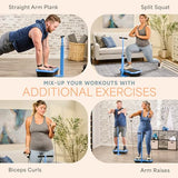 Lifepro TrimLite Vibration Plate Exercise Machine with Handlebars ?C Whole Body Vibration Machine, Ideal Lymphatic Drainage Massager ?C 99 Speed Levels, Bluetooth Speaker, Resistance Bands & Remote