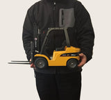 Top Race Jumbo Remote Control Forklift 13 Inch Tall, 8 Channel Full Functional Professional RC Forklift Construction Toys, High Powered Motors, 1:10 Scale – Heavy Metal – (TR-216)