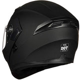 ILM Motorcycle Dual Visor Flip up Modular Full Face Helmet DOT 6 Colors Model 902