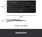 Logitech K800 Wireless Illuminated Keyboard ?? Backlit Keyboard, Fast-Charging, Dropout-Free 2.4GHz Connection