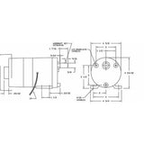 Dayton 1LPN3 AC Gearmotor 13 RPM TEFC 115V