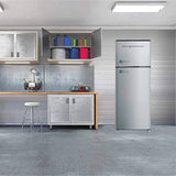 Frigidaire 7.5 Cu. ft. Retro Refrigerator, efr751, Platinum Design, Size: 7.5