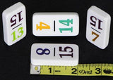Dominoes Professional Numbered Double 15 Set with Color-Coded Numbers