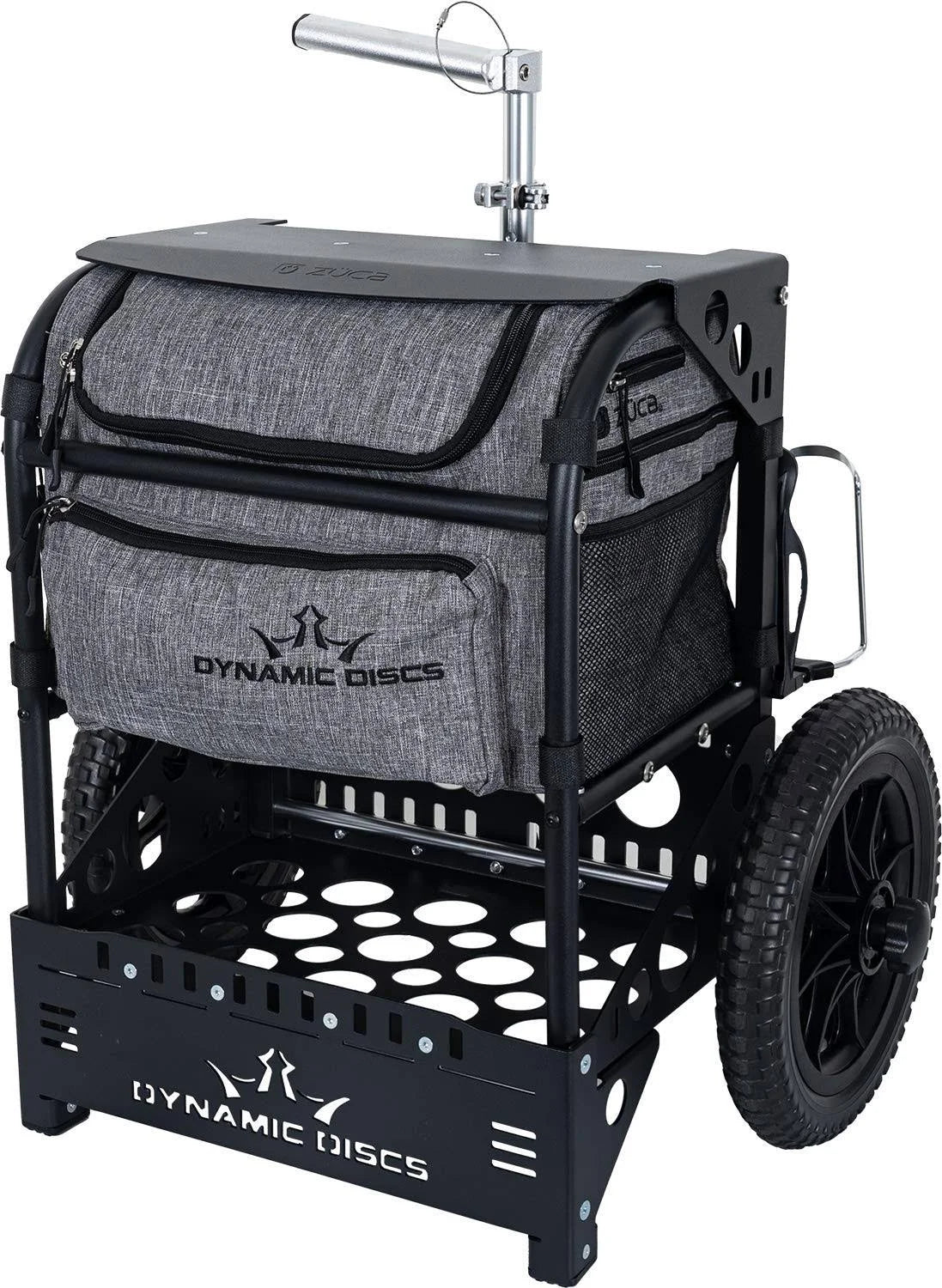 Dynamic Discs Transit Cart by Zuca | Disc Golf Caddy |Carry Up to 25 Discs Comfortably | Removable Bag Included