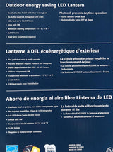 Altair Lighting Outdoor Energy Saving LED Lantern